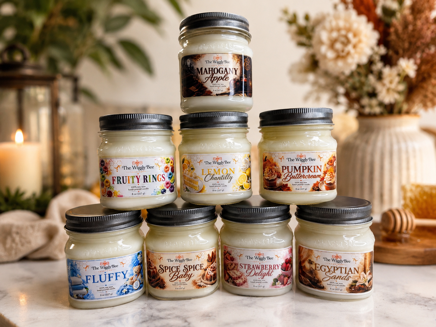 8oz 100% Soy Candle New Release