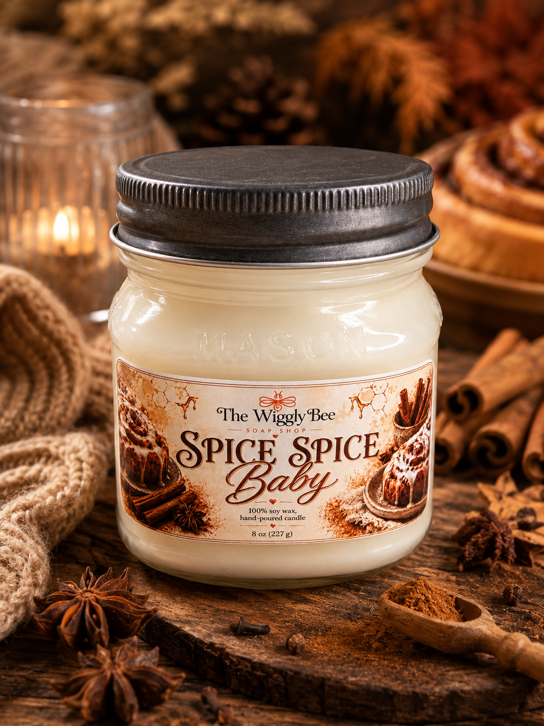 8oz 100% Soy Candle New Release